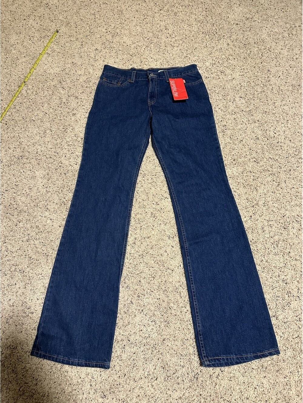 Vintage Levis 518 Superlow Bootcut Jeans, Jr Deadstock NWT, Size 9 Short 30x34
